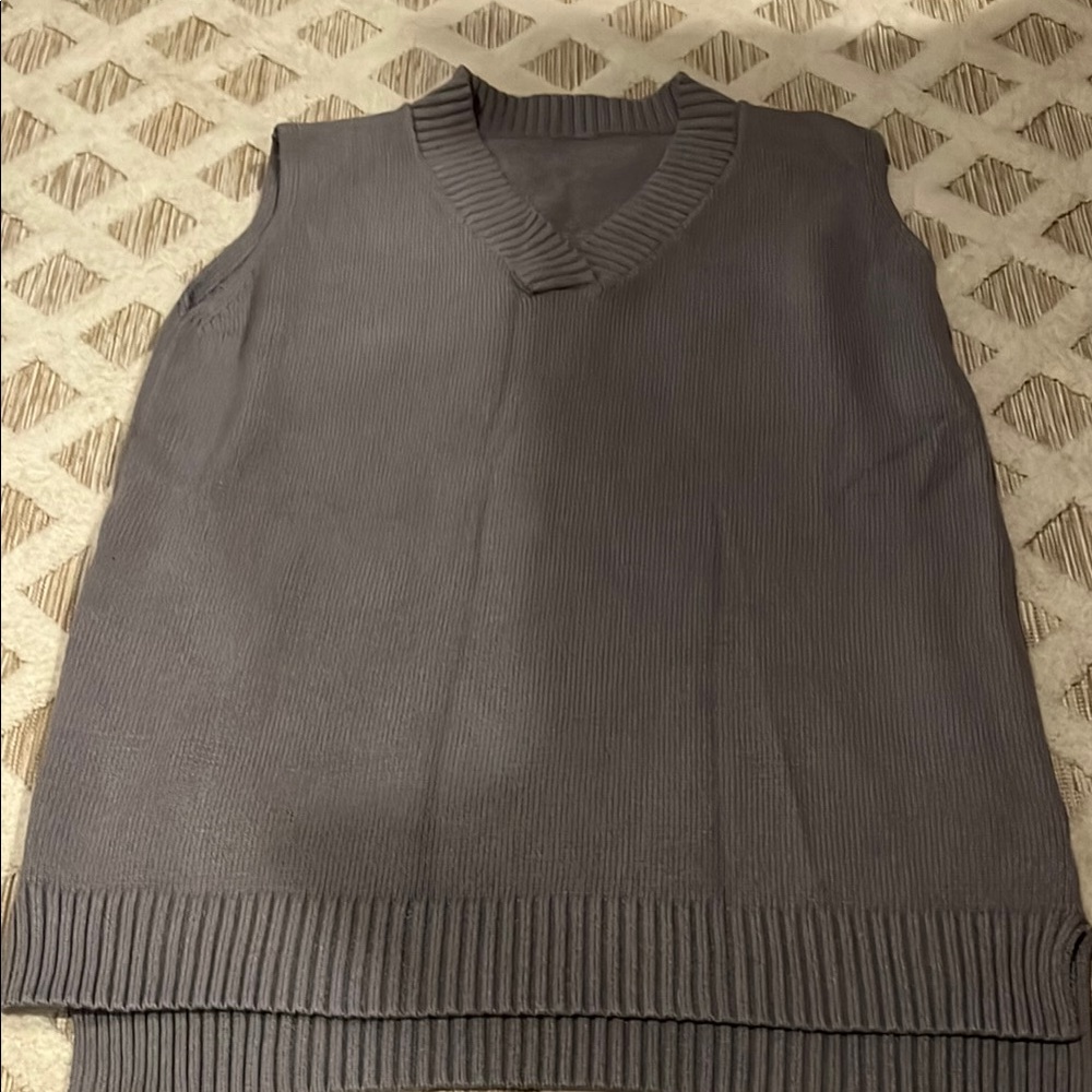 Others Follow Charcoal Knit Vest